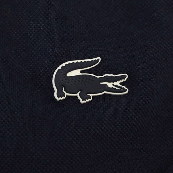 ラコステ 日本製 半袖 ポロシャツ 2 ネイビー LACOSTE 鹿の子地 メンズ