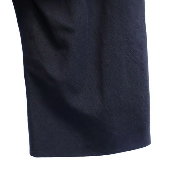 未使用 Banner Barrett バナーバレット リネンブレンド 半袖 ワンピース 36 ネイビー レディース