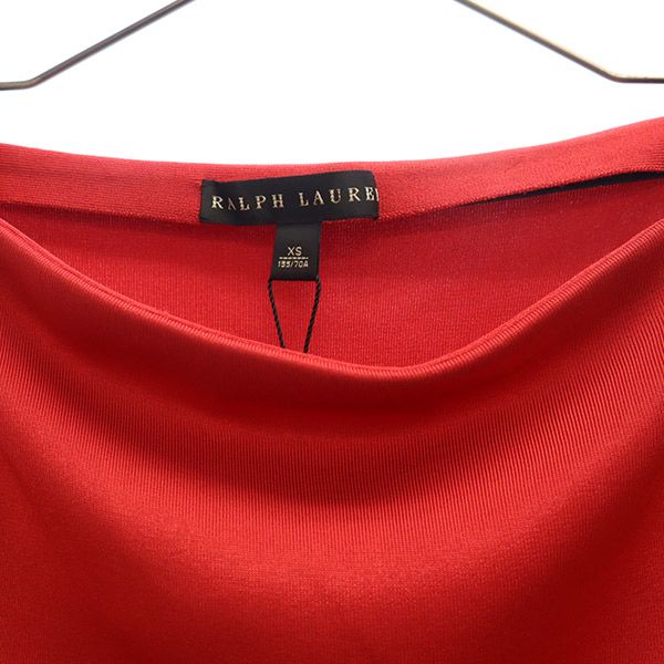 未使用 ラルフローレン ミディ丈 タイトスカート XS レッド RALPH LAUREN レディース