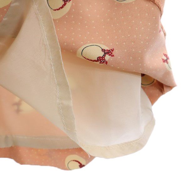 PINK HOUSE ピンクハウス ドット 帽子柄 ロングスカート ピンク系 レディース