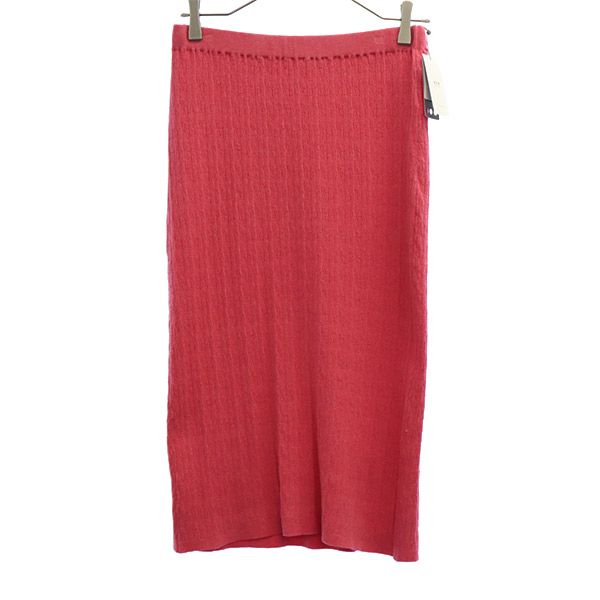 未使用 three dots スリードッツ ロング丈 ニット スカート S ピンク レディース