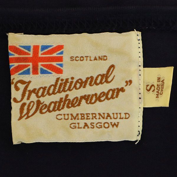 トラディショナル ウェザーウェア 半袖 Vネック Tシャツ S ブラック TRADITIONAL WEATHER WEAR レディース