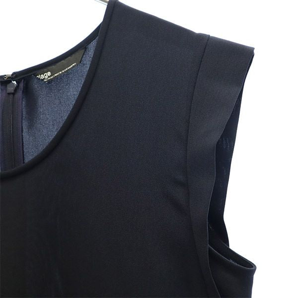 Plage プラージュ 日本製 ノースリーブ ワンピース ネイビー レディース