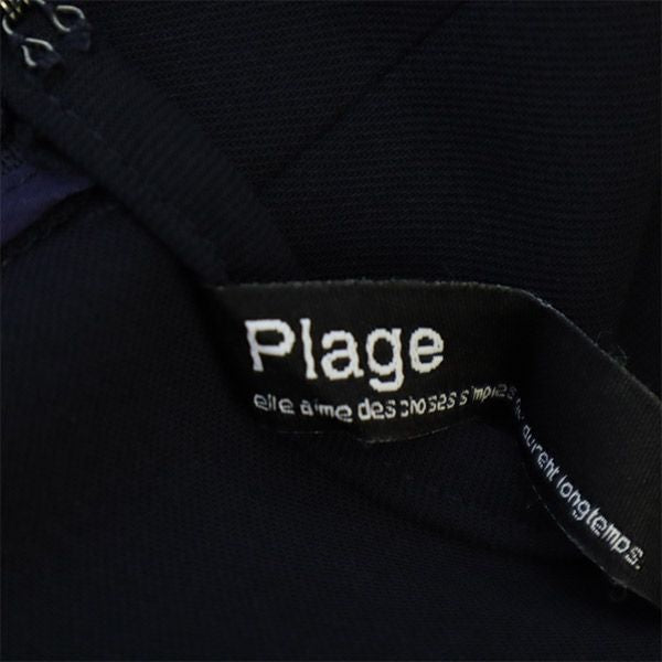 プラージュ 日本製 ノースリーブ ワンピース ネイビー Plage レディース