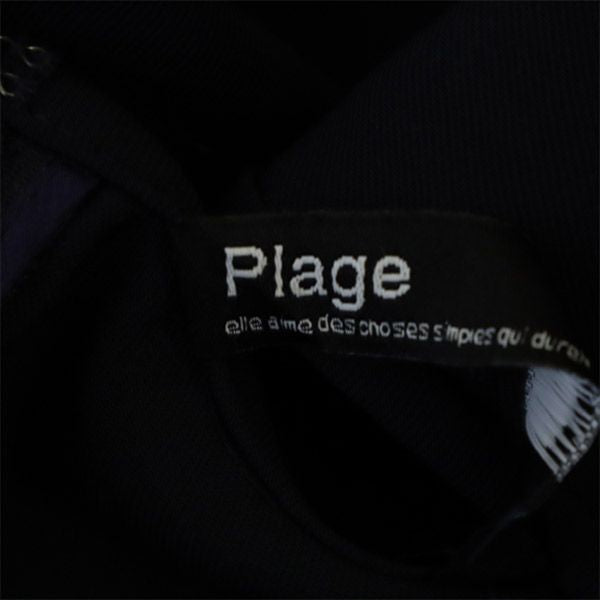 プラージュ 日本製 ノースリーブ ワンピース ネイビー Plage レディース