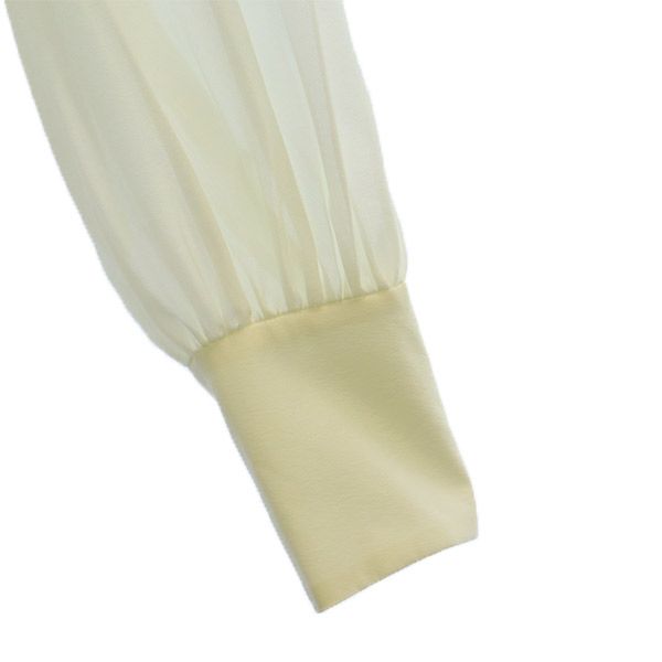 未使用 SNIDEL スナイデル 長袖 ボリュームフリル ブラウス F ホワイト SWFB231120 レディース