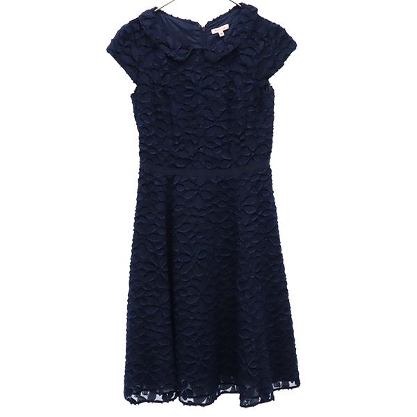 TOCCA トッカ 半袖 レース ワンピース 0 ネイビー レディース
