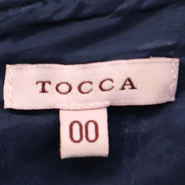 TOCCA トッカ 半袖 レース ワンピース 0 ネイビー レディース