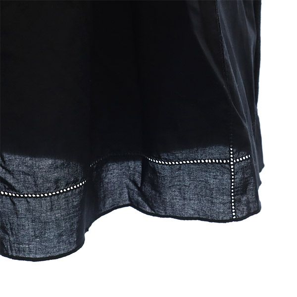 UNITED ARROWS STYLE for LIVING ユナイテッドアローズ スタイルフォーリビング 切替 半袖 ワンピース ブラック レディース