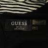 ゲス ボーダー柄 ノースリーブ ワンピース 4 ブラック×ホワイト Guess レディース