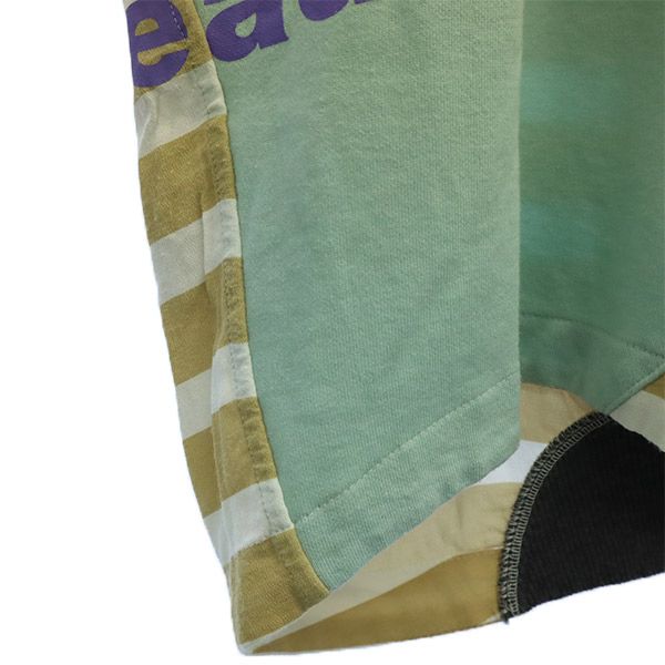 mercibeaucoup. メルシーボークー ボーダー 半袖 ワンピース 1 ブラウン×ホワイト レディース