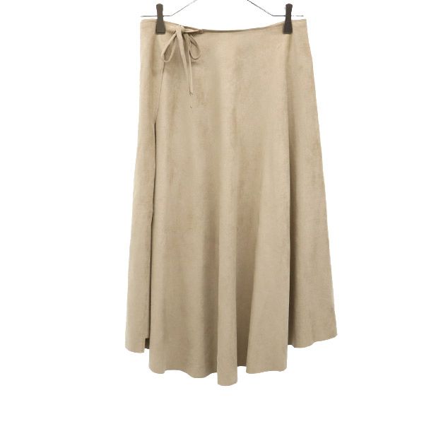 未使用 AERON エアロン ミディ丈 ラップスカート 36 ベージュ レディース
