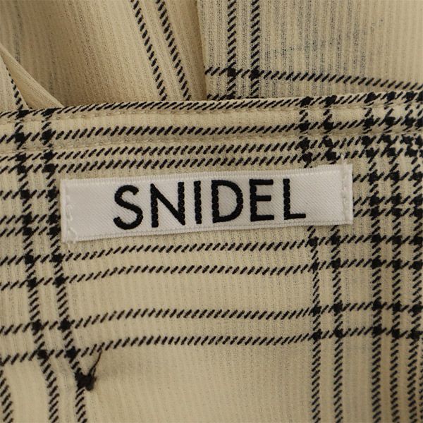 スナイデル SWFS201120 チェック プリーツ レイヤード ロングスカート 1 ベージュ系 SNIDEL レディース