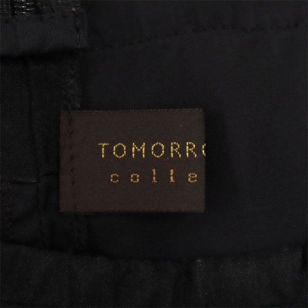 トゥモローランド ミディ丈 ティアードスカート 38 ブラック TOMORROWLAND レディース