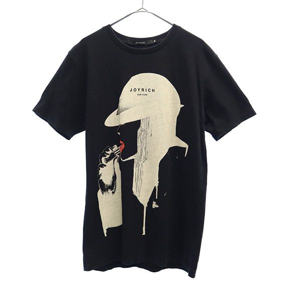 ジョイリッチ プリント 半袖 Tシャツ M ブラック JOYRICH メンズ