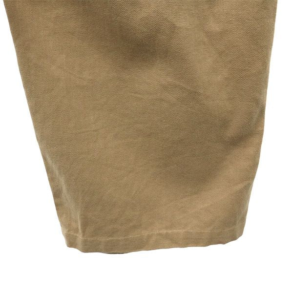 SERGE de bleu サージ 日本製 リネンブレンド ワイドパンツ 38 ベージュ レディース