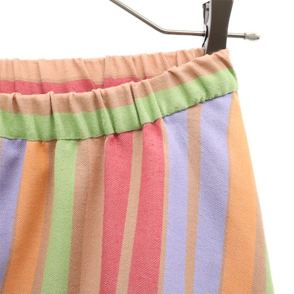 リリーブラウン LWFS146005 ストライプ柄 ミディ丈 スカート F ピンク系 Lily Brown レディース