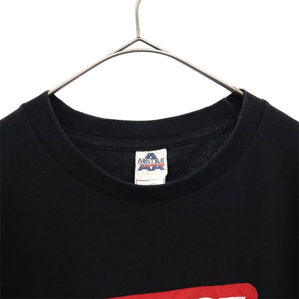 アルスタイル プリント 半袖 Tシャツ XL ブラック ALSTYLE メンズ