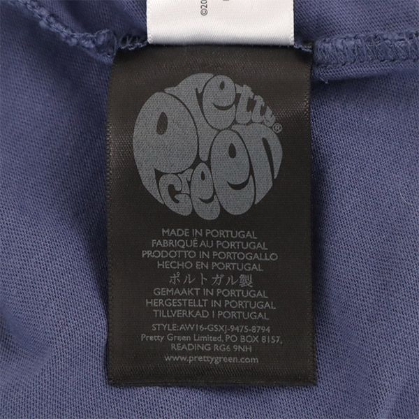Pretty Green プリティーグリーン ジミヘンドリックスコラボ プリント 半袖 Tシャツ 4 ブルー メンズ