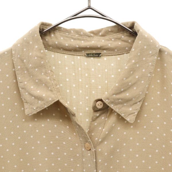 ミラオーウェン 半袖 シャツ ガウン 1 ベージュ Mila Owen 09WFD181010 レディース