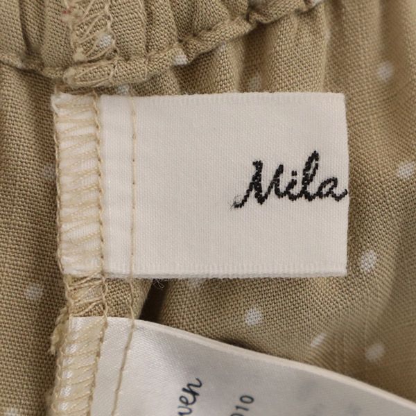 ミラオーウェン 半袖 シャツ ガウン 1 ベージュ Mila Owen 09WFD181010 レディース