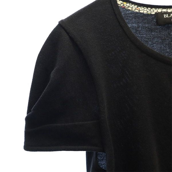 ブラックレーベル 半袖 カーディガン M ブラック Black Label レディース