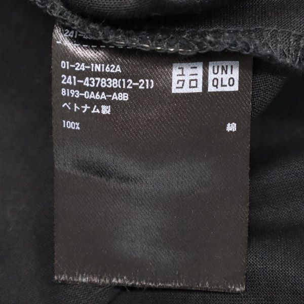 ユニクロ プラスジェイ 5分袖 Tシャツ S ブラック UNIQLO +J レディース