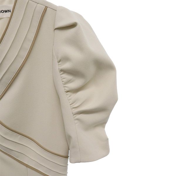 Lily Brown リリーブラウン 半袖 ロングワンピース F ベージュ レディース