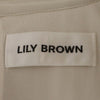 リリーブラウン 半袖 ロングワンピース F ベージュ Lily Brown レディース