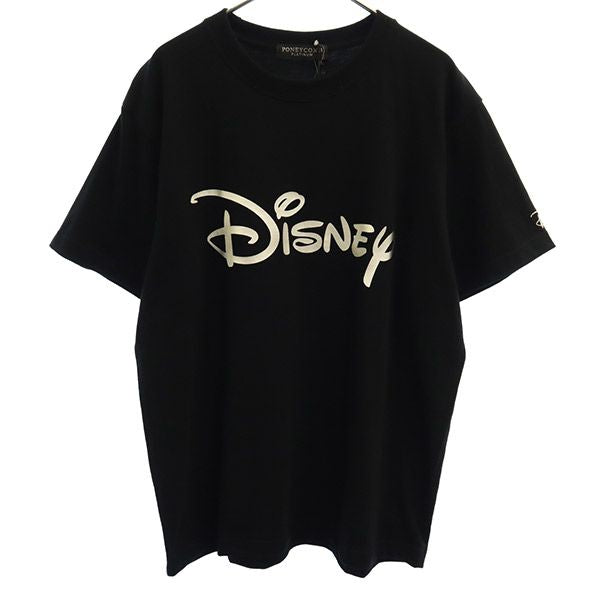 未使用 パニカム プラチナム ディズニーコラボ プリント 半袖 Tシャツ M ブラック PONEYCOMB PLATINUM Disney メンズ