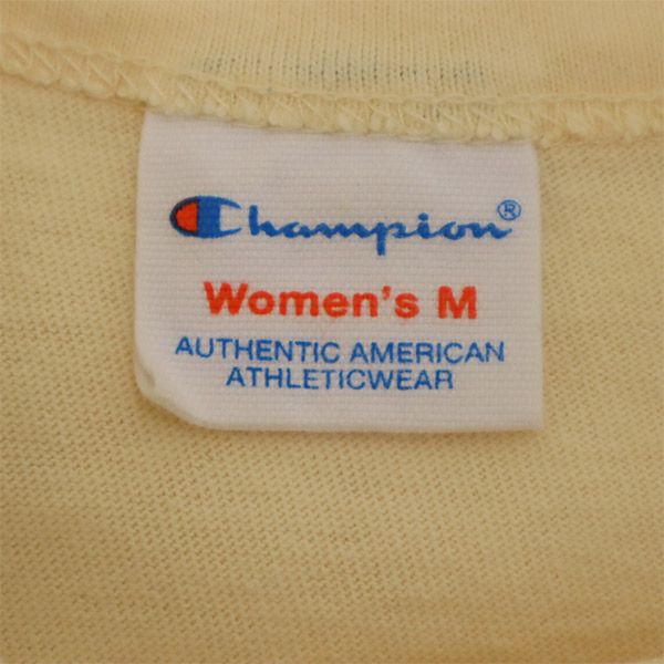 チャンピオン ロゴ刺繍 ノースリーブ ワンピース M ペールオレンジ系 Champion ヘインズ レディース