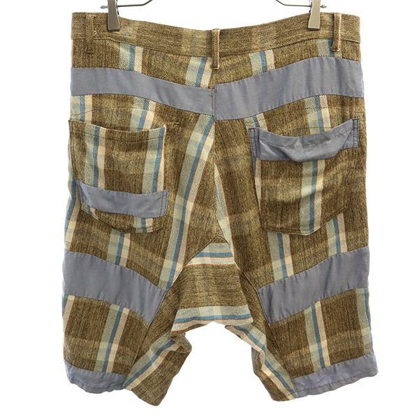 フラボア 総柄 サルエル ショートパンツ 2 ブラウン系 FRAPBOIS メンズ