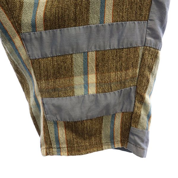 フラボア 総柄 サルエル ショートパンツ 2 ブラウン系 FRAPBOIS メンズ