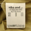 未使用 ニコアンド ノースリーブ ロングワンピース M ブラウン niko and... レディース