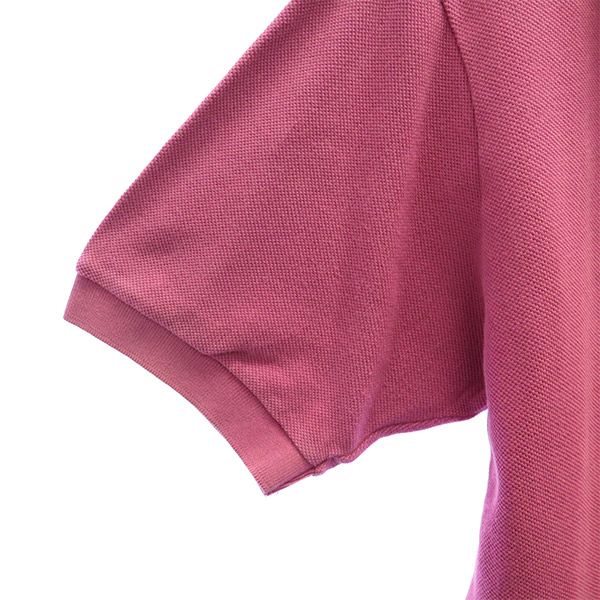フレッドペリー 日本製 半袖 ポロシャツ L ピンク FRED PERRY 鹿の子地 メンズ