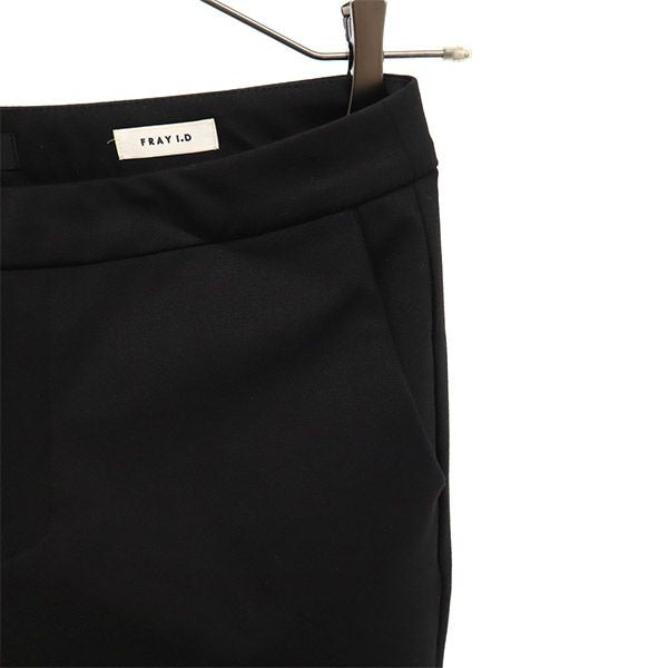 フレイアイディー 日本製 FWFP165638 スタイルアップ スラックスパンツ 0 ブラック FRAY I.D レディース