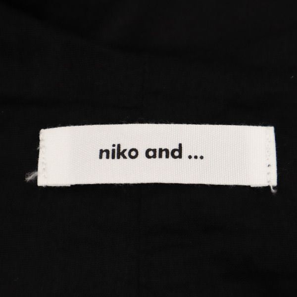 ニコアンド ノースリーブ ロングワンピース ブラック niko and... レディース