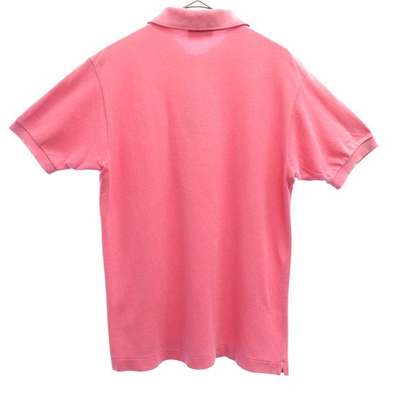 ラコステ 半袖 ポロシャツ ピンク LACOSTE 鹿の子 メンズ