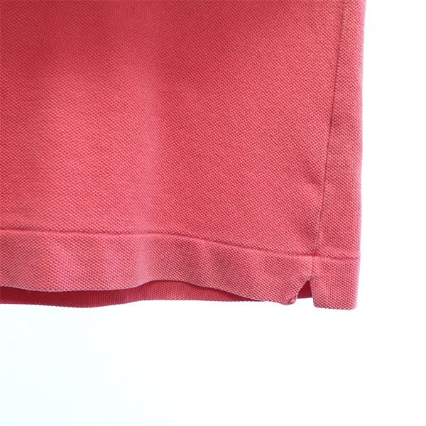 ラコステ 半袖 ポロシャツ ピンク LACOSTE 鹿の子 メンズ