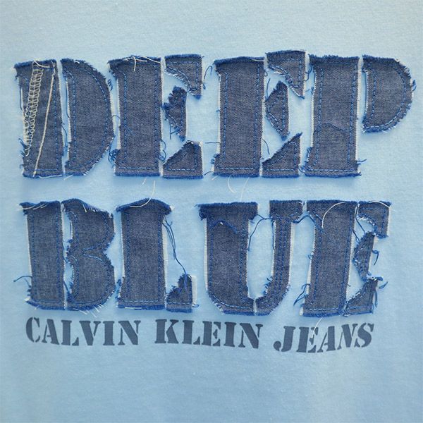 カルバンクラインジーンズ 半袖 Tシャツ M ブルー Calvin klein Jeans レディース