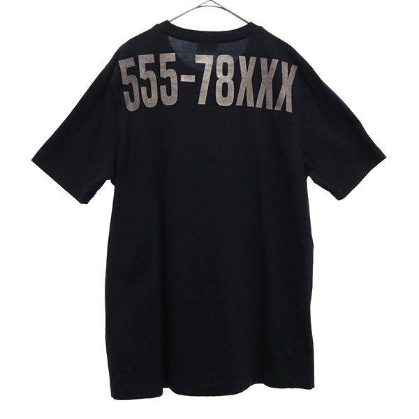 ディーゼル プリント 半袖 Tシャツ S ブラック DIESEL メンズ