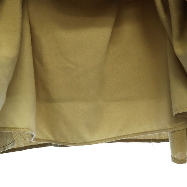 AULA AILA アウラアイラ リネンブレンド 刺繍 半袖 ロングワンピース 0 ベージュ レディース