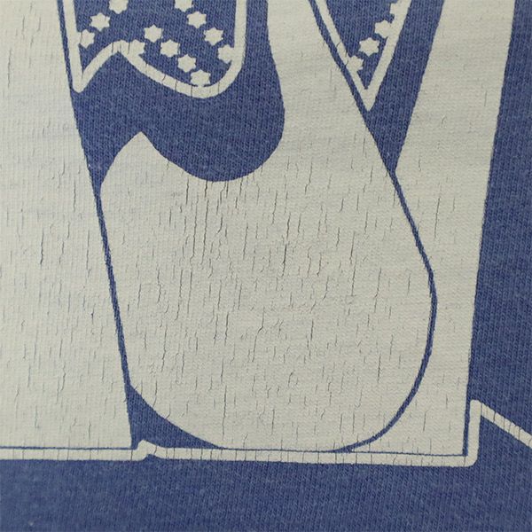 アーペーセー プリント 半袖 Vネック Tシャツ XS ブルー A.P.C. メンズ