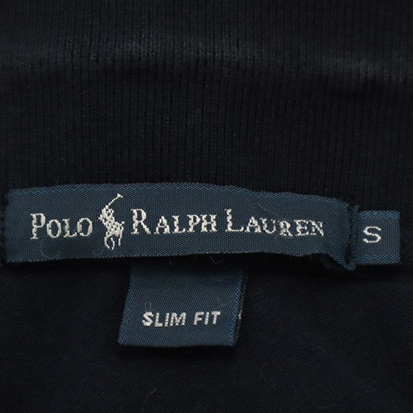 ポロラルフローレン ビッグポニー 切替 半袖 ポロシャツ S ネイビー POLO RALPH LAUREN レディース