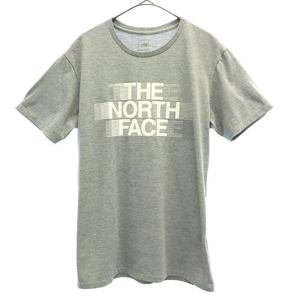 ザノースフェイス NT81980Z アウトドア プリント 半袖 Tシャツ M グレー THE NORTH FACE メンズ