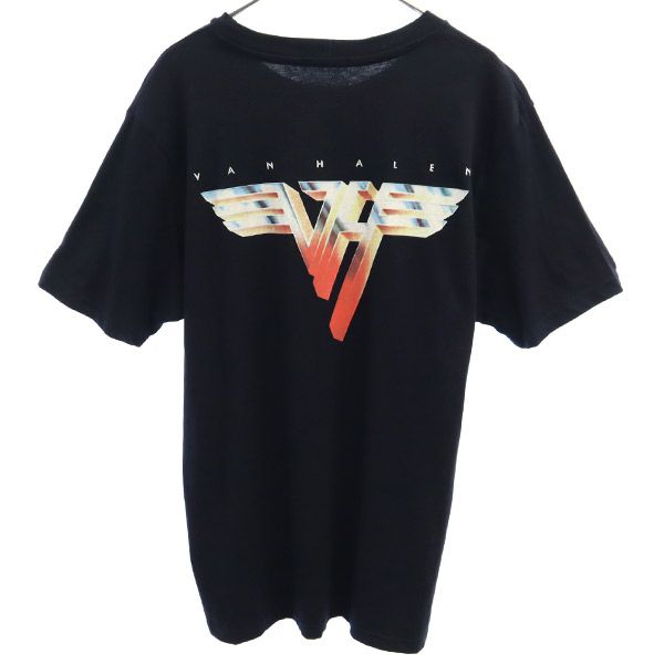 ジーユー ヴァンヘイレン プリント 半袖 Tシャツ M ネイビー GU VAN HALEN メンズ