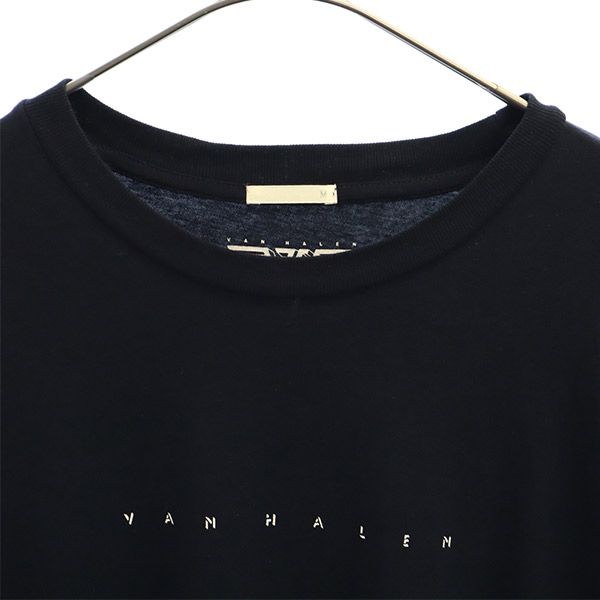 ジーユー ヴァンヘイレン プリント 半袖 Tシャツ M ネイビー GU VAN HALEN メンズ