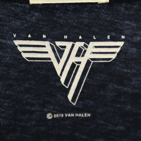 ジーユー ヴァンヘイレン プリント 半袖 Tシャツ M ネイビー GU VAN HALEN メンズ