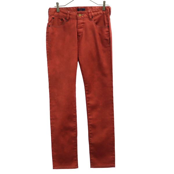 クンナ カラー パンツ ｗ30 レッド KUNNA ボタンフライ メンズ