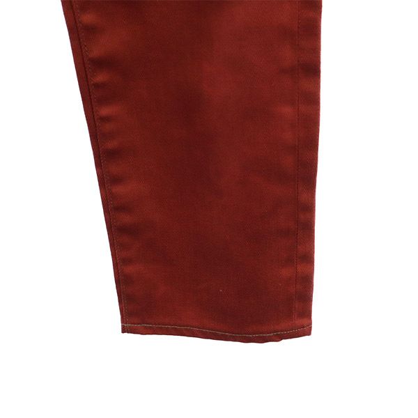 クンナ カラー パンツ ｗ30 レッド KUNNA ボタンフライ メンズ